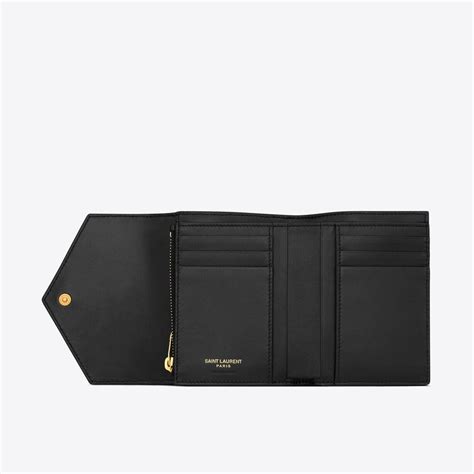 ysl 403943|CASSANDRE MATELASSÉ compact tri fold wallet in  .